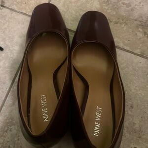 Fancy maroon leather pinups